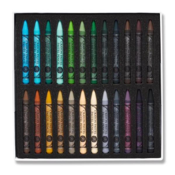 Demi-crayons pastels - Boite de 48 couleurs - 7cm longueur - Sennelier