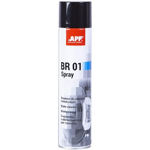 photo-Nettoyant pour freins - Effet dégraissant - Auto - APP - BR01 Spray - 600ml