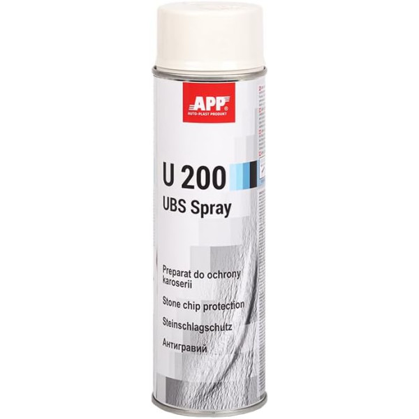 photo-Anti gravillons - Protection bas de caisse - Voiture - Blanc - Antirouille - APP U200 - 500ml