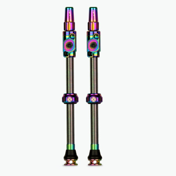 photo-Valves - Tubeless - Big Bore Lite - Iridescent - Pour gonflage maximal - Vélo - VTT - Muc-Off