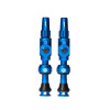 photo-Valves - Tubeless - Big Bore Lite - Bleu - Médium - Pour gonflage maximal - Vélo - VTT - Muc-Off
