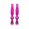photo-Valves - Tubeless - Big Bore Lite - Rose - Médium - Pour gonflage maximal - Vélo - VTT - Muc-Off