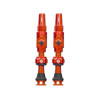 photo-Valves - Tubeless - Big Bore Lite - Orange - Médium - Pour gonflage maximal - Vélo - VTT - Muc-Off