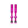 photo-Valves - Tubeless - Big Bore Hybrid - Rose - Large - Pour gonflage maximal - Vélo - VTT - Muc-Off
