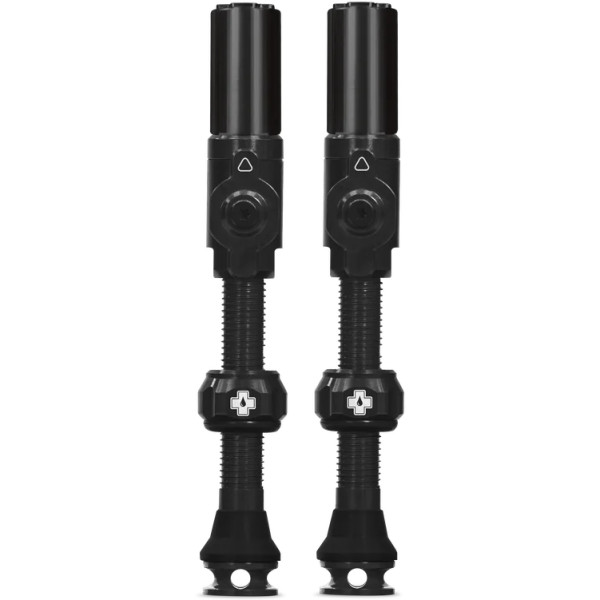 photo-Valves - Tubeless - Big Bore Hybrid - Noir - Large - Pour gonflage maximal - Vélo - VTT - Muc-Off