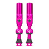 photo-Valves - Tubeless - Big Bore Hybrid - Rose - Médium - Pour gonflage maximal - Vélo - VTT - Muc-Off