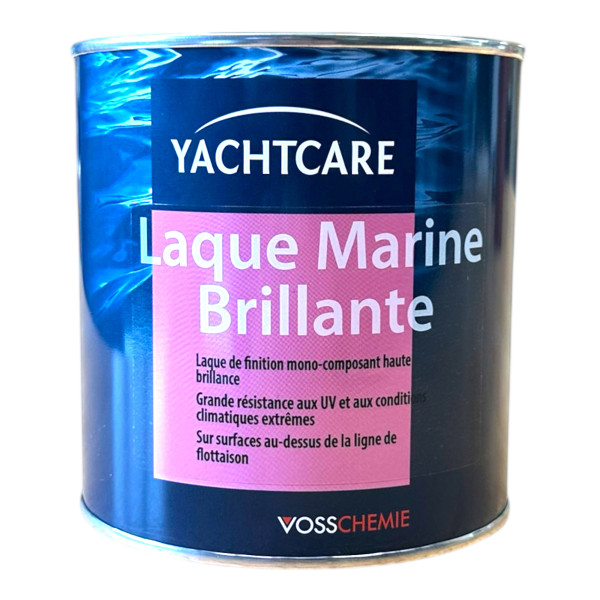 photo-Laque marine - Brillante - Bleu ciel - Stratifiés, bois et acier - Intérieur/extérieur - 250ml - YACHTCARE