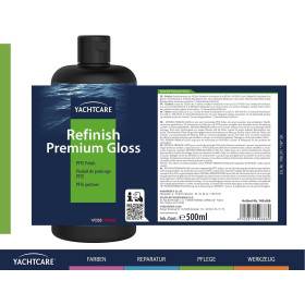 Produit de polissage PTFE - Protection - Surfaces stratifiés et gelcoat - Refinish Premium Gloss - YACHTCARE