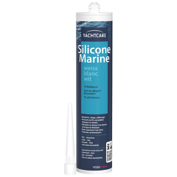 photo-Joint de collage et étanchéité - Blanc - 300ml - Tube + embout - YACHTCARE