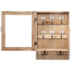 Boîte à clés - Bois - Effet vintage - 26x38cm - A suspendre - Décoration - Atmosphera