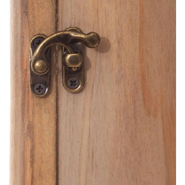 Boîte à clés - Bois - Effet vintage - 26x38cm - A suspendre - Décoration - Atmosphera