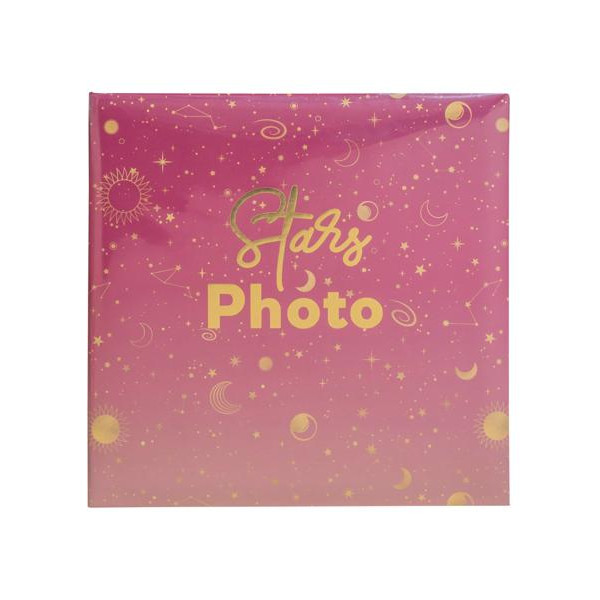 photo-Album photos - Capacité 200 photos de 10x15cm - Moon - Rose - 100 pages