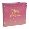 Album photos - Capacité 200 photos de 10x15cm - Moon - Rose - 100 pages