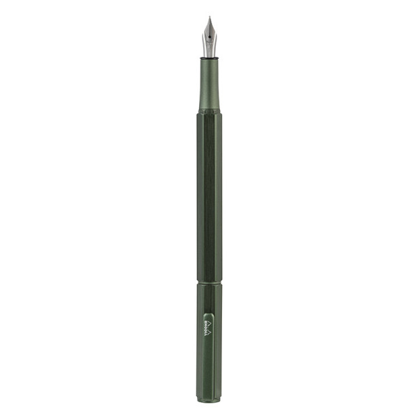 Stylo à plume - Alu - Sauge - Plume iridium extra-fine - Rechargeable - Rhodia scRipt