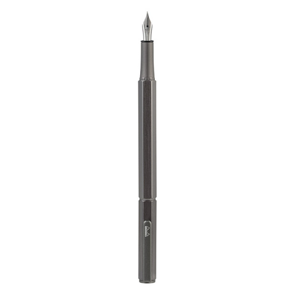 Stylo à plume - Alu - Titane - Plume iridium moyenne - Rechargeable - Rhodia scRipt