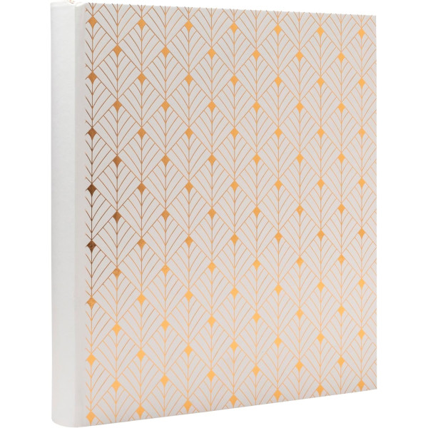 photo-Album photos - Capacité 300 photos de 10x15cm - 29x32cm - 60 pages - Art déco - Blanc