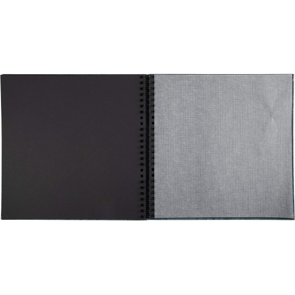 Album photos - 360 photos - Rouge - 32x32cm - 60 pages noires - Couverture effet textile
