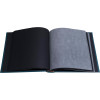 Album photos - 300 photos - Bleu - 29x32cm - 60 pages noires - Couverture effet textile