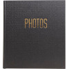 photo-Album photos - 300 photos - Noir - 29x32cm - 60 pages noires - Couverture effet textile
