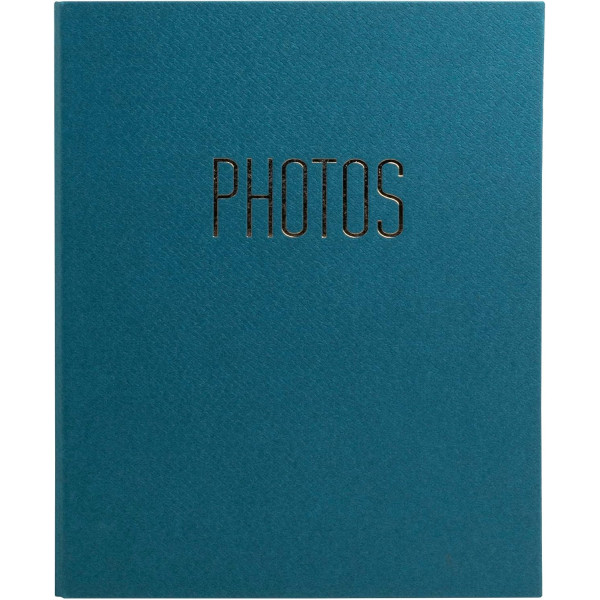 photo-Album photo - Classeur - Couverture bleu - 60 pages - 120 photos 10x15cm