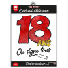 photo-T-shirt à dédicacer - Anniversaire 18 ans - Avec feutre inclus - Taille unique