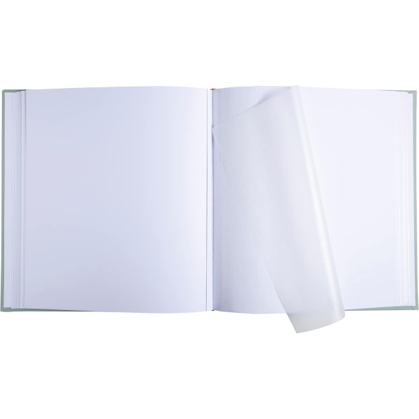 Album photos - 300 photos - Vert sauge - 29x32cm - 60 pages - Couverture enduite irisée