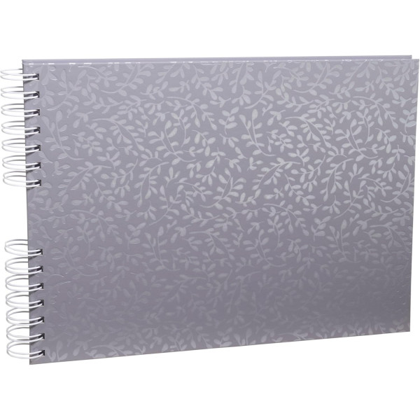 Album photos - 150 photos - Bleu gris - 32x22cm - 50 pages - Couverture enduite irisée
