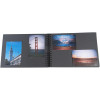 Album photos - 150 photos - Rouge - 32x22cm - 50 pages noires - Couverture effet textile