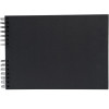 Album scrapbooking - A personnaliser - 32x22cm - Noir - 70 pages noires - Stickers inclus