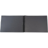 Album scrapbooking - A personnaliser - 32x22cm - Noir - 70 pages noires - Stickers inclus