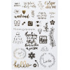 Album scrapbooking - A personnaliser - 32x22cm - Noir - 70 pages noires - Stickers inclus