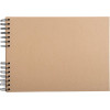 Album scrapbooking - A personnaliser - 32x22cm - Kraft - 70 pages noires - Stickers inclus