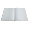 Livre d'or - 27x22cm - Couverture simili cuir - Blanc - Tranche or - 100 pages blanches