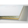 Livre d'or - 27x22cm - Couverture simili cuir - Blanc - Tranche or - 100 pages blanches