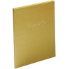 Livre d'or - 27x22cm - Couverture simili cuir - Or - Tranche or - 100 pages blanches