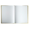 Livre d'or - 27x22cm - Couverture simili cuir - Or - Tranche or - 100 pages blanches