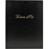 photo-Livre d'or - 27x22cm - Couverture simili cuir - Noir - Tranche or - 100 pages blanches