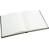 Livre d'or - 27x22cm - Couverture simili cuir - Noir - Tranche or - 100 pages blanches