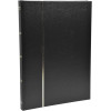 Album de timbres - Philatélie - 22,5x16,5 - Simili cuir - Noir - 32 pages - Collection timbres