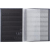 Album de timbres - Philatélie - 22,5x16,5 - Simili cuir - Noir - 32 pages - Collection timbres