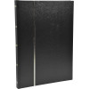Album de timbres - Philatélie - 30,5x22,5 - Simili cuir - Noir - 64 pages - Collection timbres