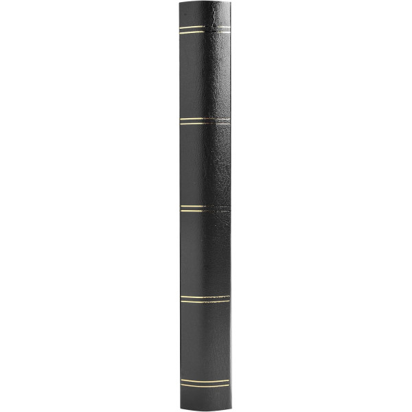 Album de timbres - Philatélie - 30,5x22,5 - Simili cuir - Noir - 64 pages - Collection timbres
