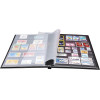 Album de timbres - Philatélie - 30,5x22,5 - Simili cuir - Noir - 64 pages - Collection timbres