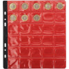 3 recharges pour album de pièces - 30 cases diamètre 30mm - 24,5x25cm - Perforées