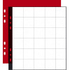 3 recharges pour album de pièces - 30 cases diamètre 30mm - 24,5x25cm - Perforées