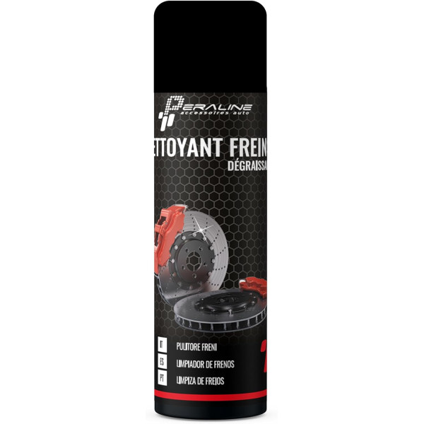 photo-Nettoyant freins - Dégraissant - Réduit les bruits de freinage - 400ml - Peraline