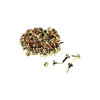 Attaches parisiennes - 20mm - Acier laitonné - 7,8mm diamètre - Boîte 100 pièces - Wonday