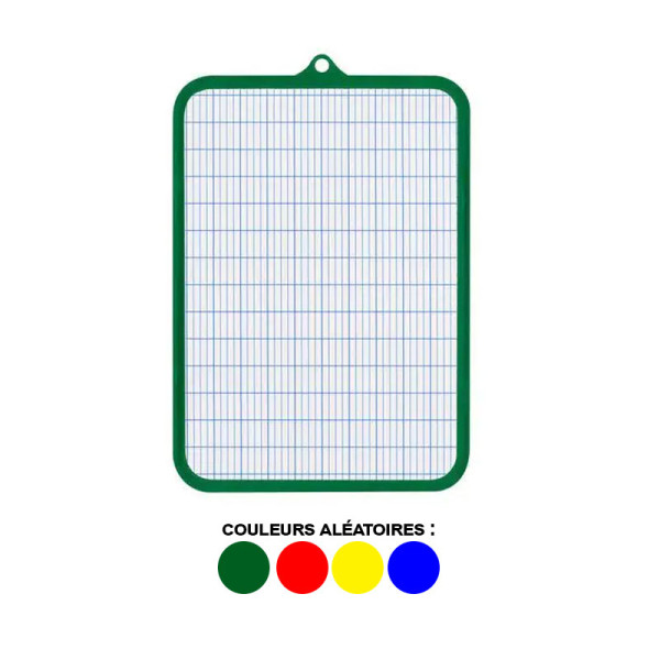 photo-Ardoise - Blanche - 2 faces - 28x16,5cm - Effaçable - Scolaire - Wonday