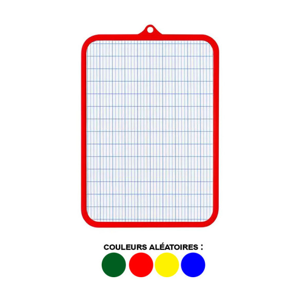 Ardoise - Blanche - 2 faces - 28x16,5cm - Effaçable - Scolaire - Wonday
