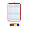 Ardoise - Blanche - 2 faces - 28x16,5cm - Effaçable - Scolaire - Wonday